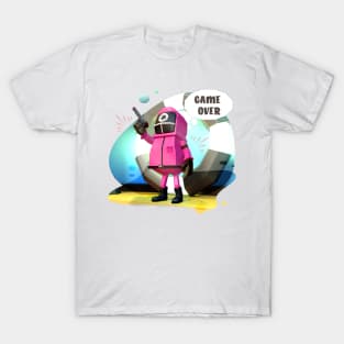 squid game pink jumpsuit, Circle mask T-Shirt